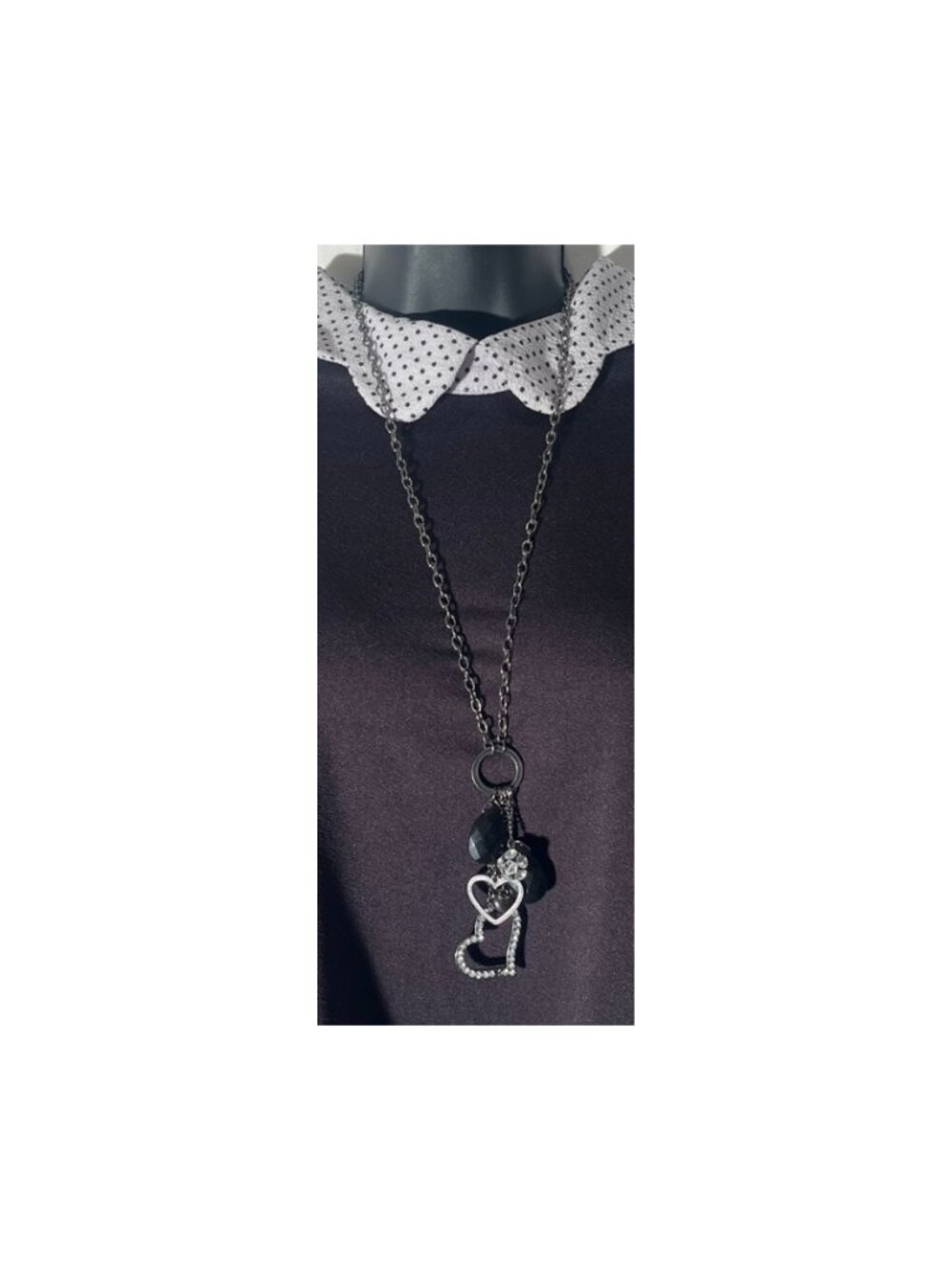 Elegant Silver & Black Fashion Jewelry for Women
